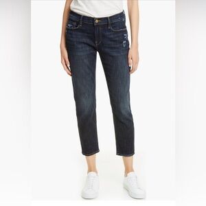Frame Denim le Garcon crop Jeans in Dark Blue